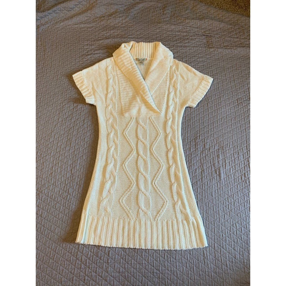 5/ $25 Love Change Off White Sweater Dress L